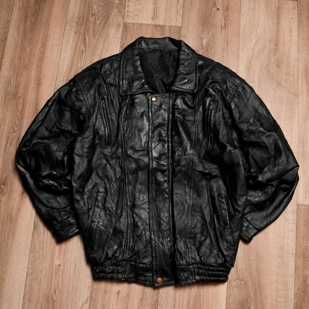 Men's Black Leather Jacket